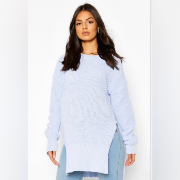 Boohoo Sweaters - Boohoo Maternity Side Split Crewneck Sweater
